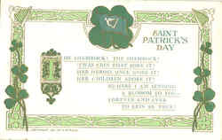 Saint Patrick's Day Postcard