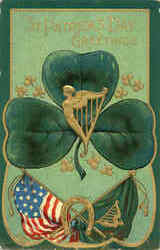 Saint Patrick's Day Greetings Postcard