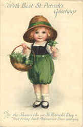 With Best St. Patrick's Greetings Postcard