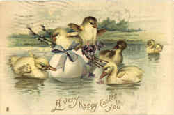 A Very Happy Easter To You Postcard