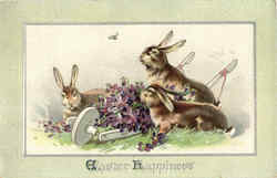 Easter Happiness Postcard