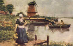 The Dutch Milkmaid Postcard