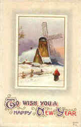 To Wish You A Happy New Year Postcard