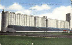 Gigantic Modern Grain Elevators For The Bread Basket Of The U.S.A Postcard