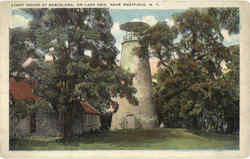 Light House At Barcelona, On Lake Erie Postcard