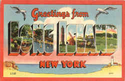 Greetings From Long Island Postcard