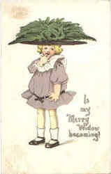 Is my Merry widow becoming! Postcard