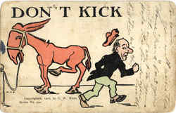 Don't Kick Ass Postcard