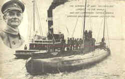 The German WWI U Boat "Deutschland" Postcard