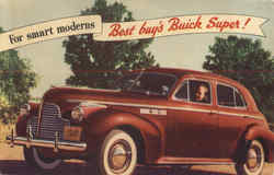 For Smart Moderns Best Buy's Buick Super! Cars Postcard Postcard