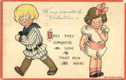 To My Conquettish Valentine Postcard