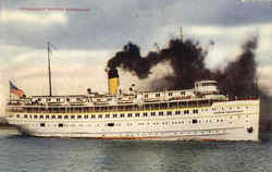 Steamship North American Postcard