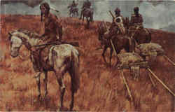 Fruitless Victory Native Americana Postcard Postcard