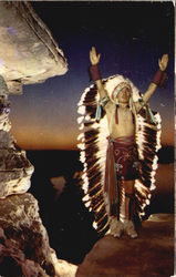 The Sunrise Call Native Americana Postcard Postcard