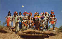 Indians In Ceremonial Dress Postcard