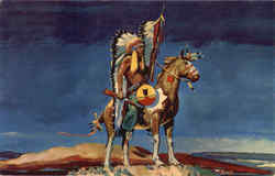 Indian Warrior Postcard