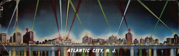 Night Skyline by the Sea Atlantic City New Jersey