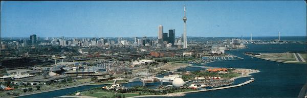 Ontario Place and City Skyline Toronto Canada
