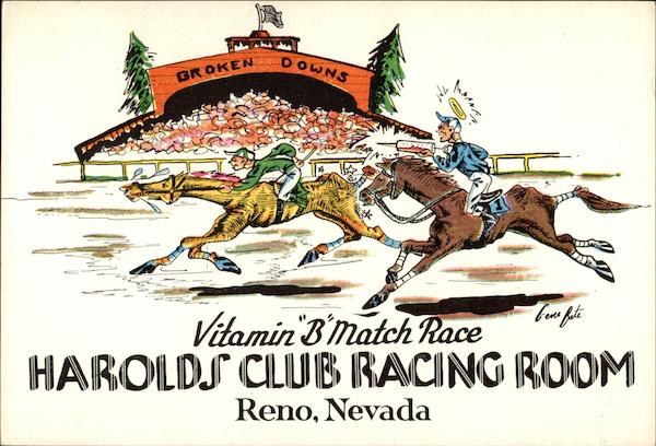 Harolds Club Racing Room Reno Nevada