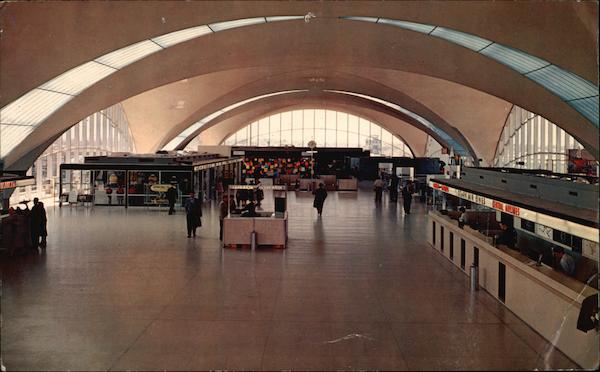 Interior View of Airport Terminal Building St. Louis Missouri