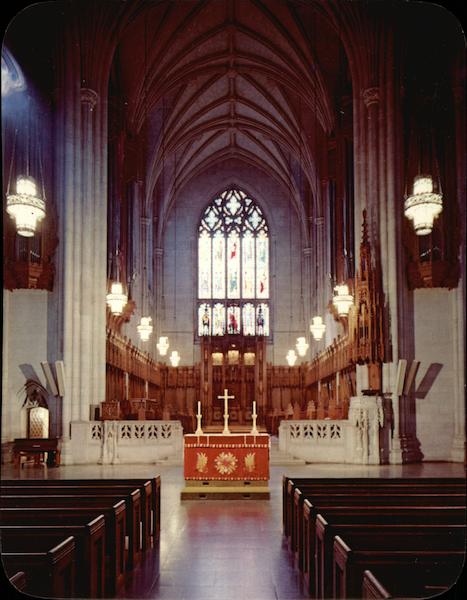 Interior of Duke University Chapel Durham North Carolina