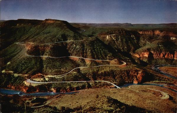 Switchbacks Through Salt River Canyon Arizona