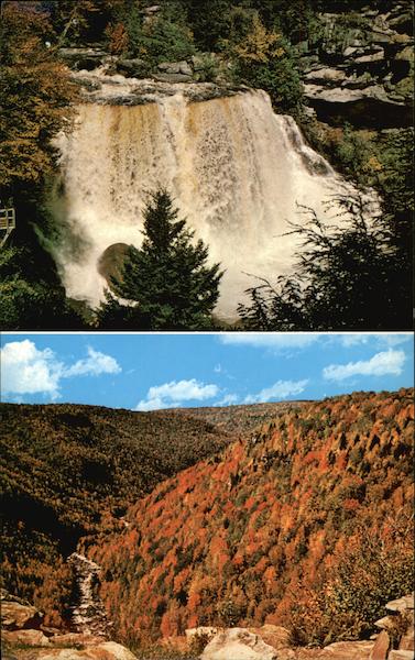 Two Views of the Allegheny Mountains West Virginia