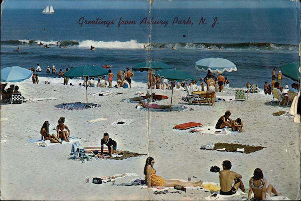 Bathers at the Beach Asbury Park New Jersey