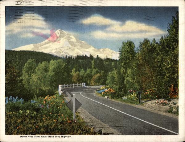 Mount Hood from Mount Hood Loop Highway Oregon