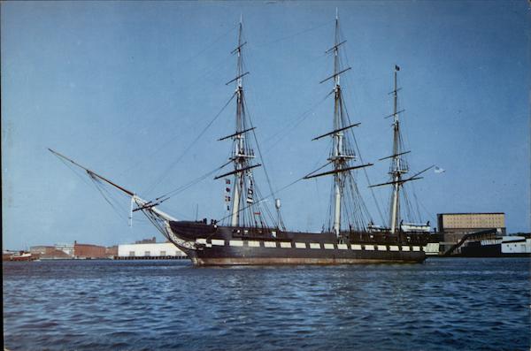 U.S.F. Constitution (Old Ironsides) Boston Naval Shipyard Massachusetts