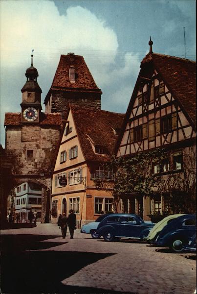 View of the Inner City Rothenburg-on-the Tauber Germany
