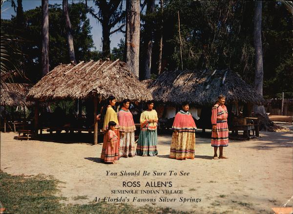 Ross Allen's Seminole Indian Village Silver Springs Florida