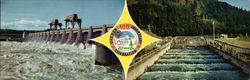 Bonneville Dam Large Format Postcard
