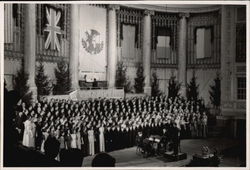 Choir Singing Large Format Postcard