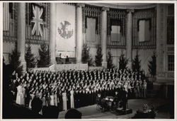 Choir Singing Vienna, Austria Music Large Format Postcard Large Format Postcard