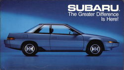 1985 Subaru XT Coupe Large Format Postcard
