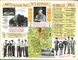 1967 Diamond Scouting Jubilee Large Format Postcard