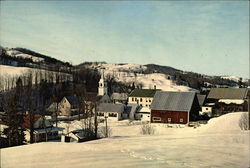 Winter Scene Large Format Postcard