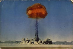 Atomic Explosion - Frenchman's Flat or Yucca Flat Large Format Postcard
