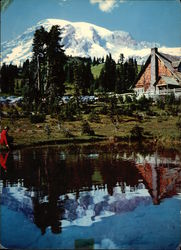 Reflection Pool Mt. Rainier National Park, WA Mount Rainier National Park Large Format Postcard Large Format Postcard