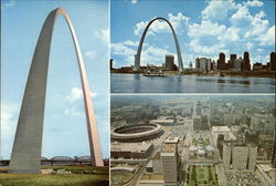 Gateway Arch, Jefferson National Expansion Memorial St. Louis, MO Large Format Postcard Large Format Postcard