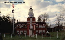 School Project - "Independence Hall" Lower Burrell, PA Large Format Postcard Large Format Postcard