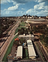 Aerial View of Howard Johnson's Moto Lodge South Large Format Postcard