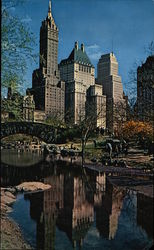 Fifth Avenue Hotels from Central Park Large Format Postcard