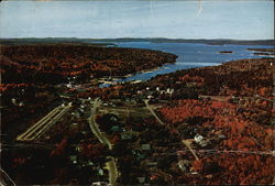 Grand Lake Stream and Grand Lake, Washington County Maine Large Format Postcard Large Format Postcard