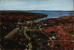 Grand Lake Stream and Grand Lake, Washington County Large Format Postcard