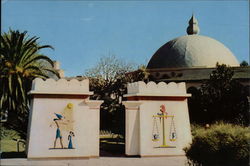 Portal to Rosicrucian Park San Jose, CA Large Format Postcard Large Format Postcard