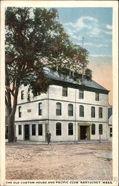 The Old Custom House and Pacific Club Nantucket Massachusetts