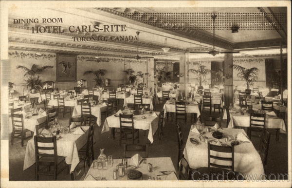 Hotel Carls-Rite - Dining Room Toronto Canada Ontario