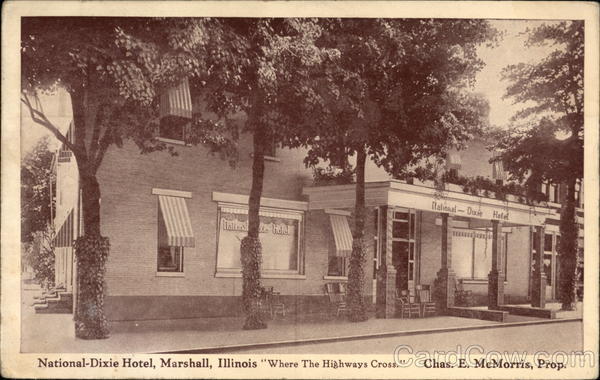National-Dixie Hotel - Where the Highways Cross Marshall Illinois